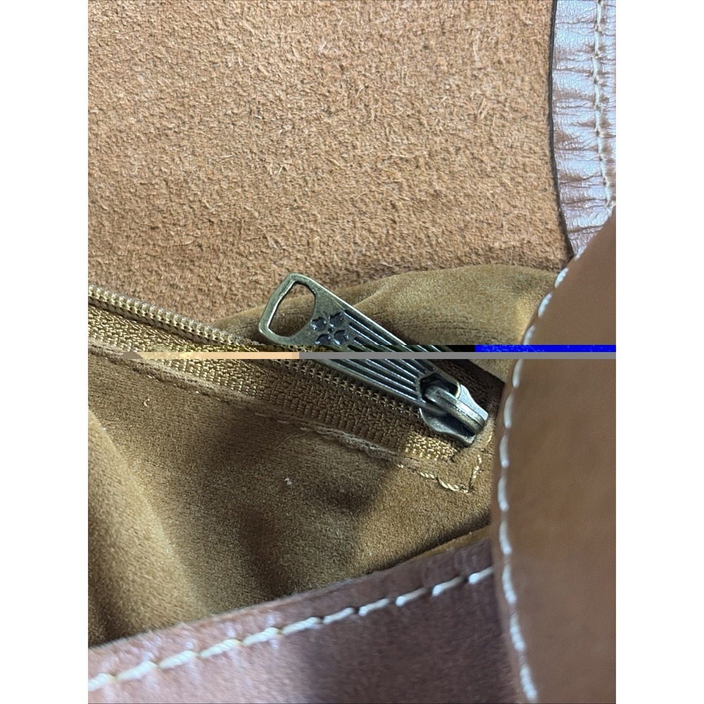 Patricia Nash Map Print Leather Crossbody Bag Brown Tan Italy Map Embossed Logo - Picture 13 of 14
